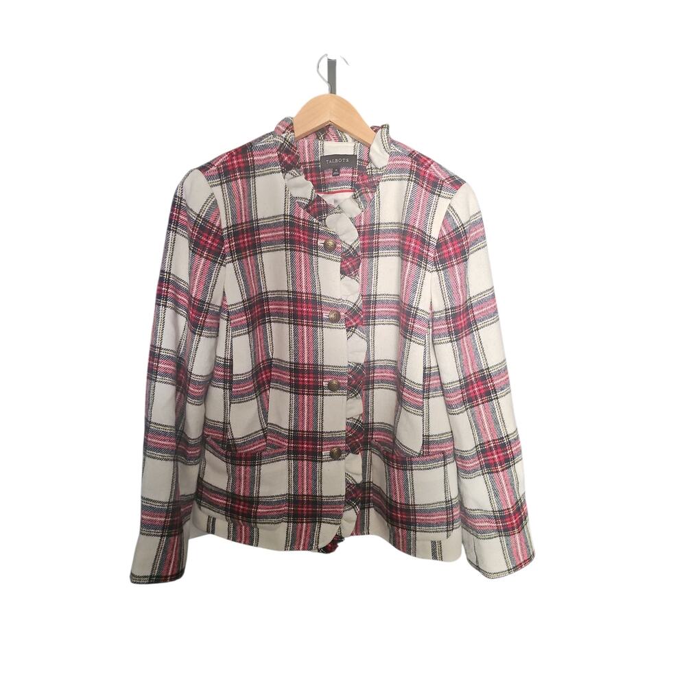 Talbots Red Plaid Jacket - Picture 3 of 8